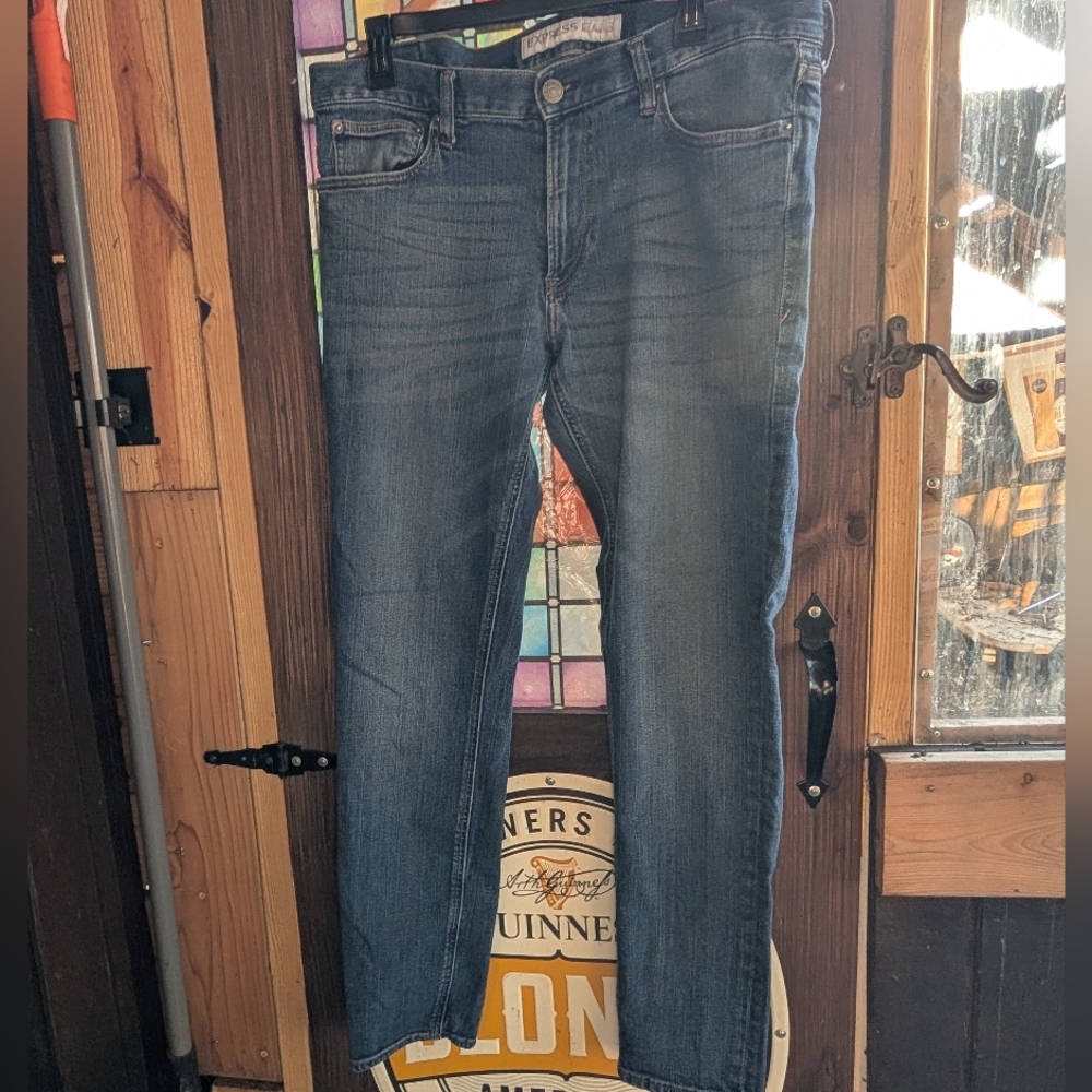 Express Men's Alec Super Skinny Fit Jeans 34x32